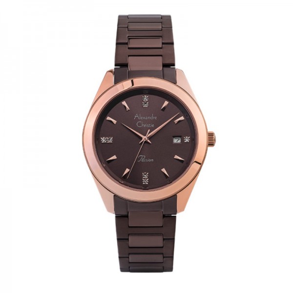 Alexandre Christie AC 2948 Rosegold Brown LDBROBO